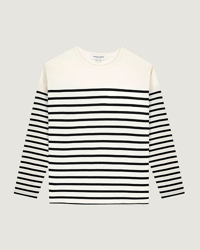 womens montpar sailor shirt#color_ivory-black