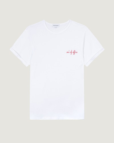 "out of office" poitou t-shirt#color_white