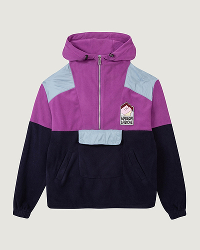 "patch montagne" kossuth zipped sweater#color_violet-nocturnal-blu