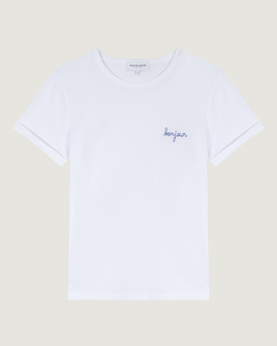 "bonjour" poitou t-shirt#color_white