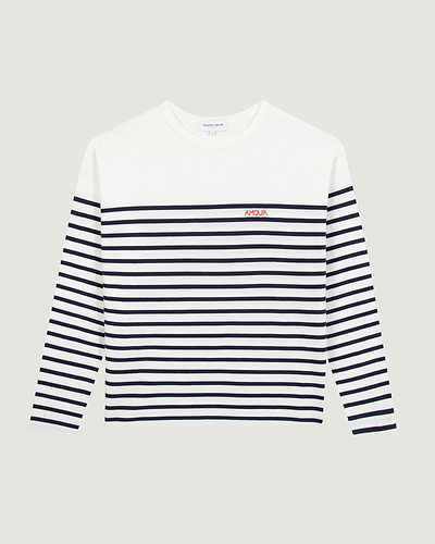 "amour" montpar sailor#color_off-white-ultramarin