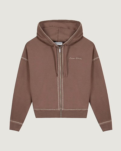 Sweatshirt Maison Labiche Taille S, Couleur Beige, Coton - Occasion Très Bon état