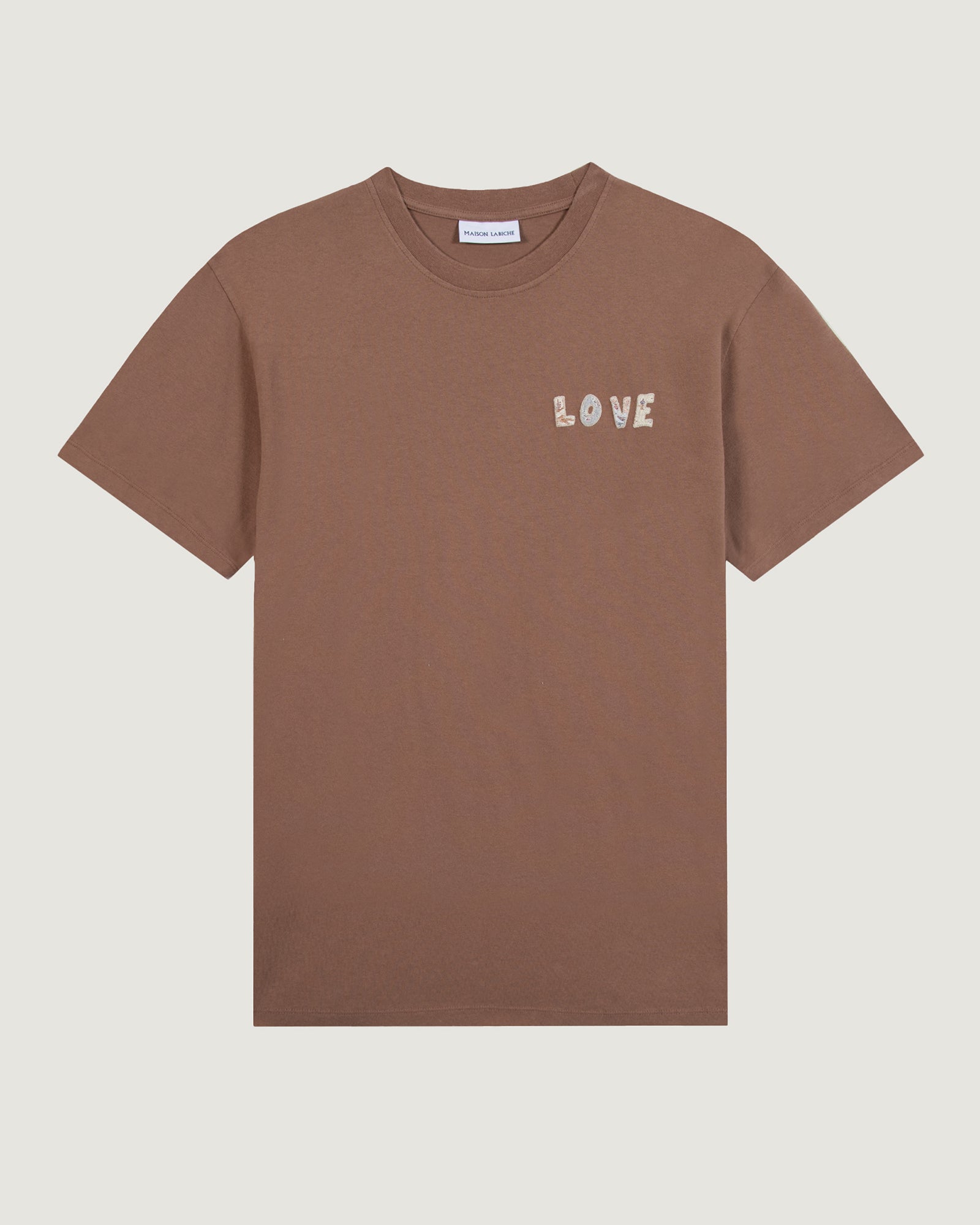 MAISON LABICHE ■ ② 24070910003610 embroidery TEE フレンチスリーブ レディース グレー S MAISON LABICHE/メゾン ラビッシュ】embroidery TEE フレンチスリーブ