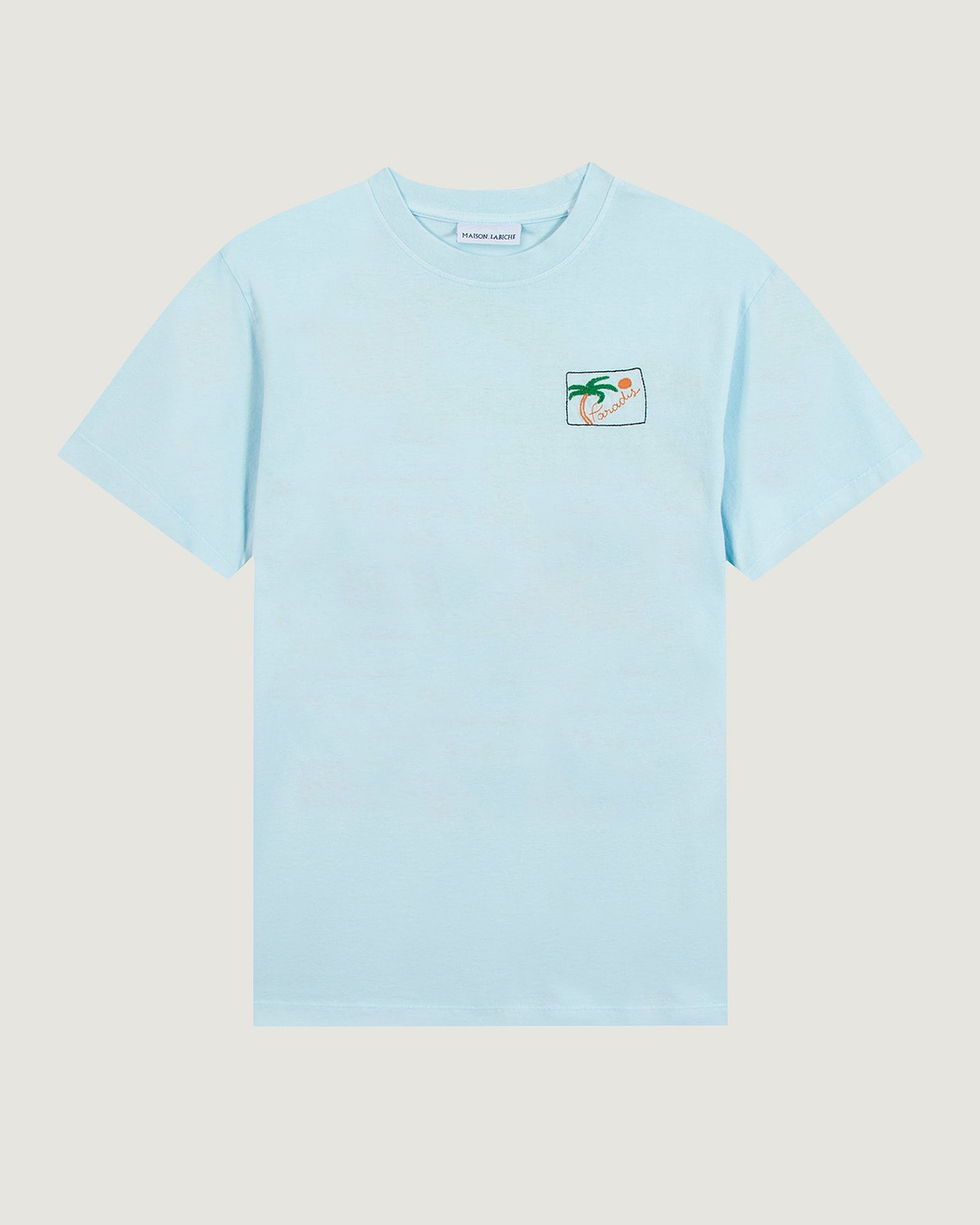 MAISON LABICHE ■ ② 24070910003610 embroidery TEE フレンチスリーブ レディース グレー S MAISON LABICHE/メゾン ラビッシュ】embroidery TEE フレンチスリーブ