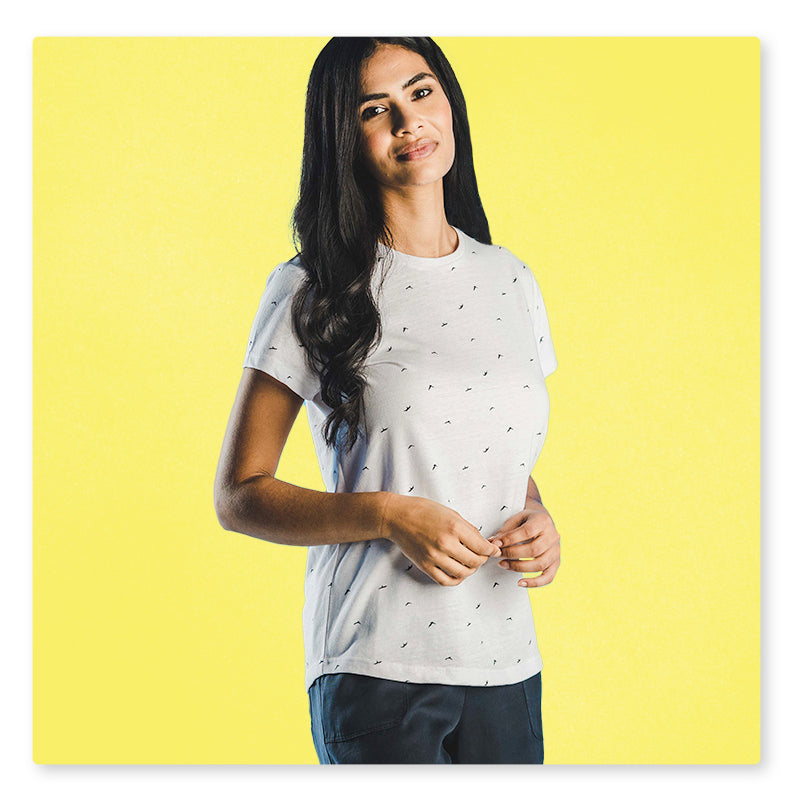 Arskey Womens Bird Print T-Shirt