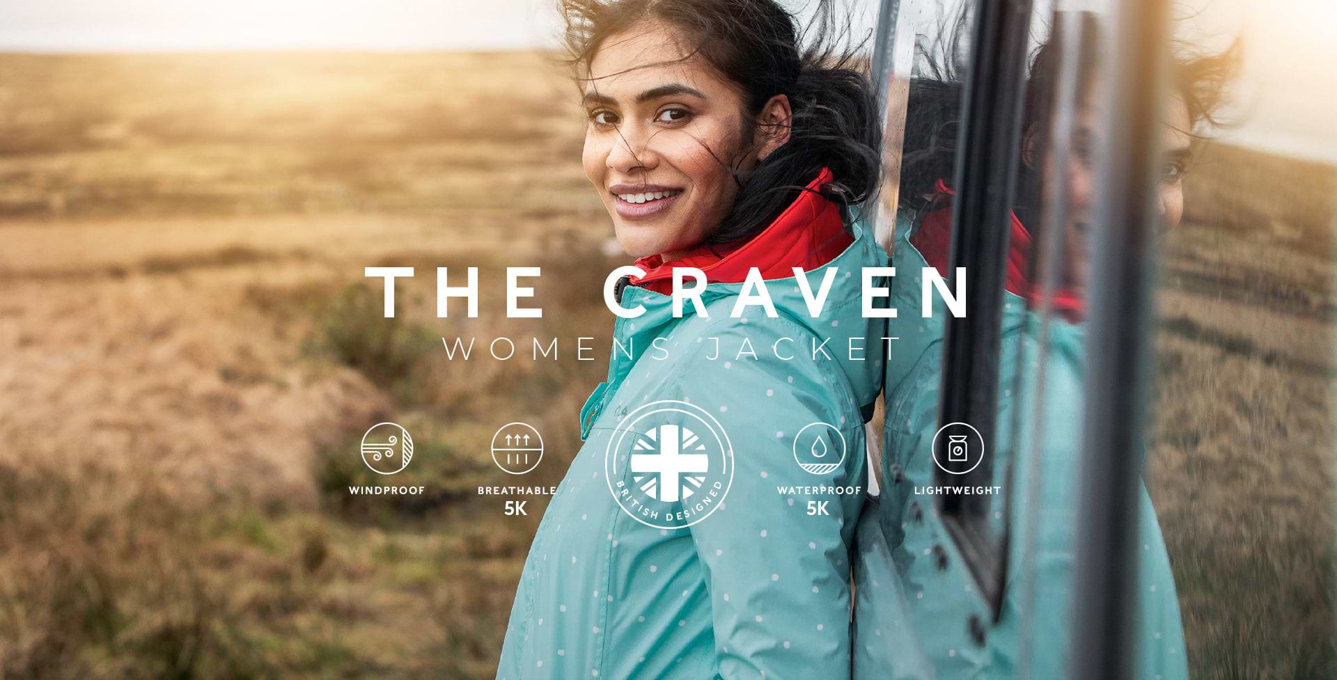 Craven Womens Lightweight Waterproof Jacket TOG24