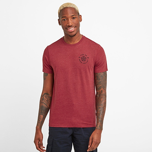 Malton Mens Graphic T-Shirt - Rio Red