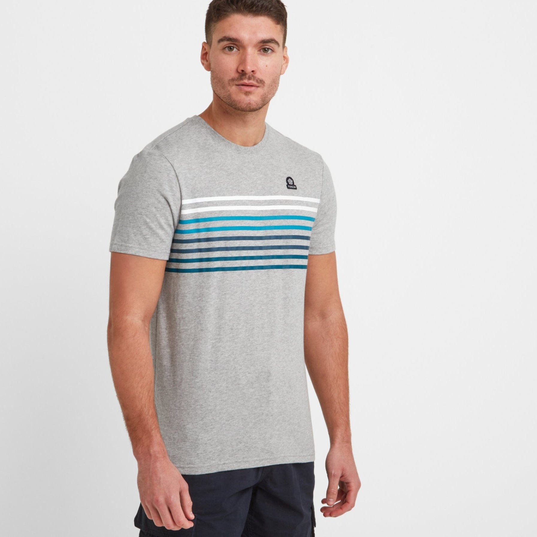 Mitchell Mens T-Shirt - Light Grey Marl