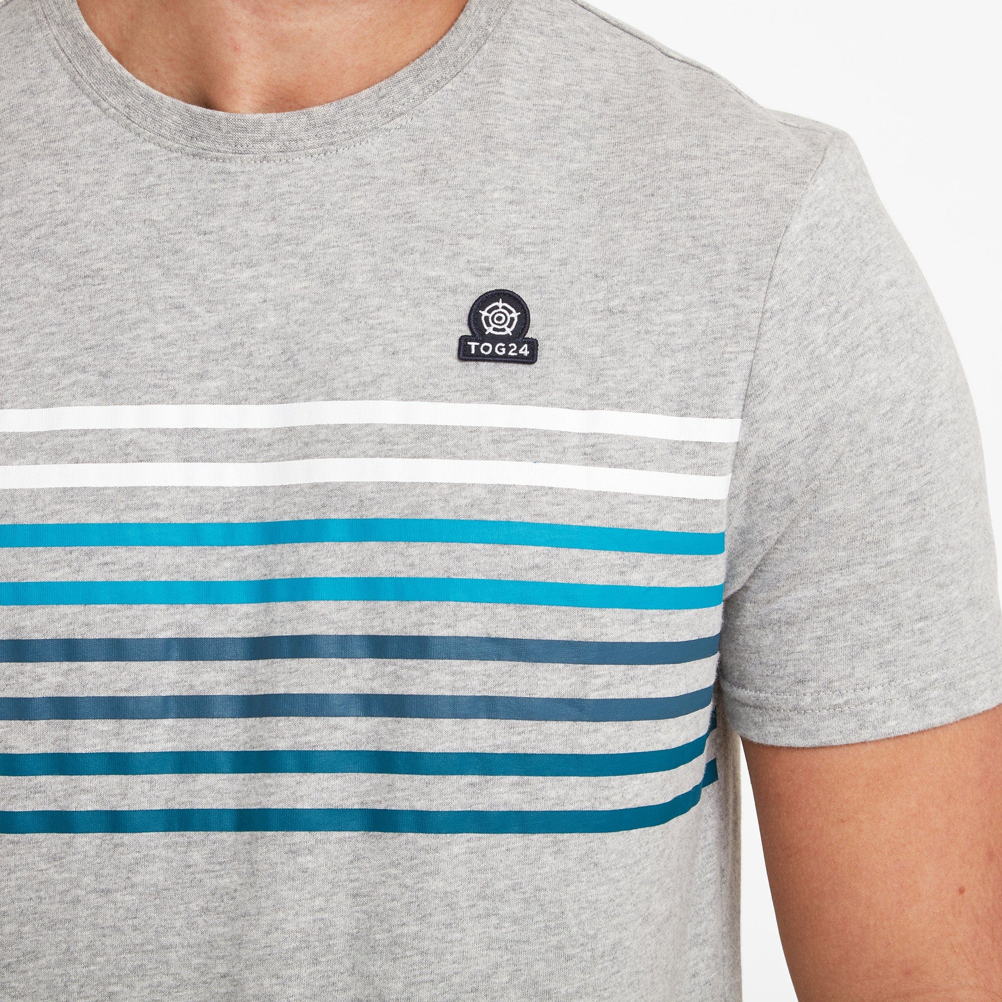 Mitchell Mens T-Shirt - Light Grey Marl