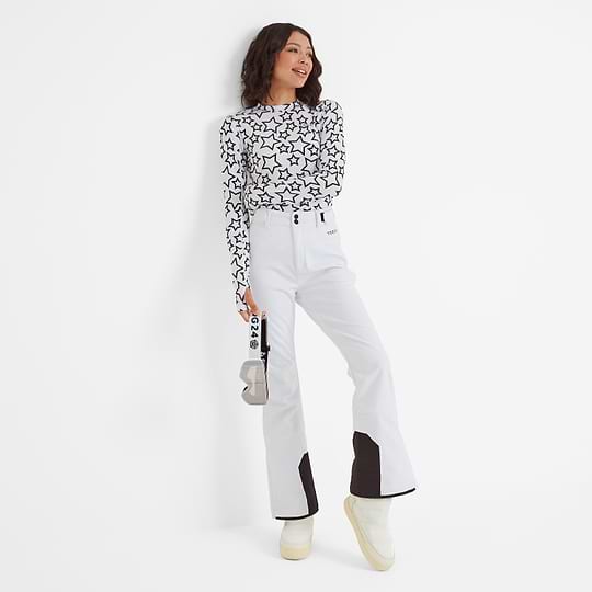 Ladies white salopettes store