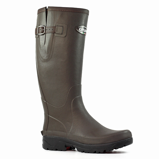 Cotswold Coleford Wellington Boots - Waterproof Neoprene, Green, UK Size 11, Reinforced Toe & Heel
