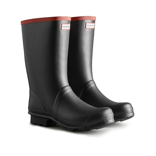 Hunter rain boots black best sale