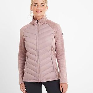 Cardwell Womens Insulated Hybrid Jacket - Faded Pink/Faded Pink Marl