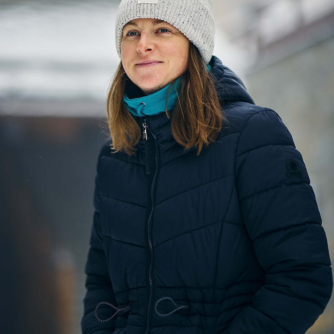 Orton Womens Padded Parka - Dark Indigo