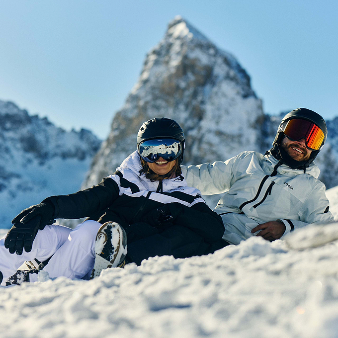 Panorama Womens Ski Jacket - Black/Optic White