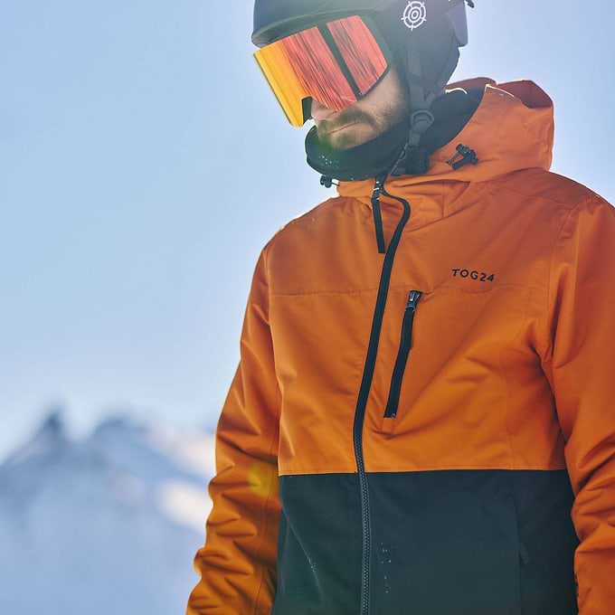 Orange Mens Ski Jacket Montec Arch Ski Jacket Men Orange/Black