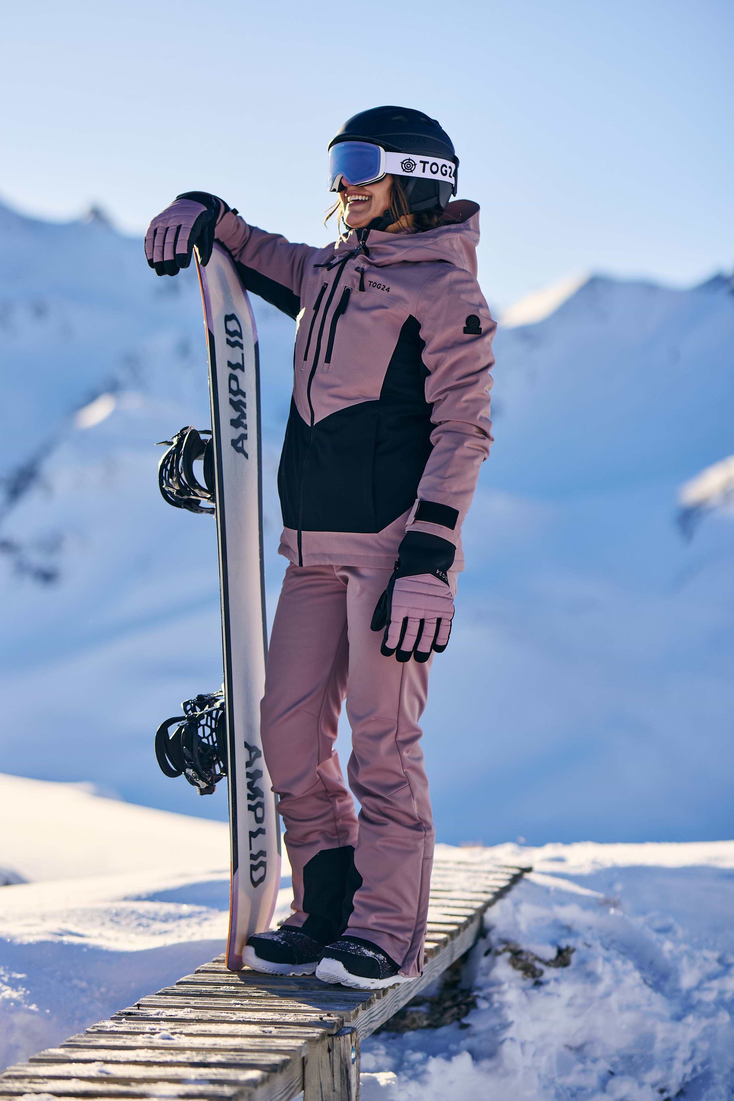 Pink ski jacket womens best sale