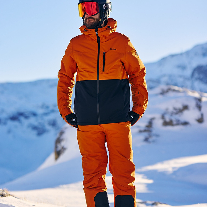 Falcon Mens Salopettes - Dark Orange