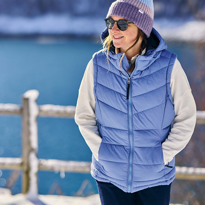 Calvo Womens Padded Gilet - Misty Blue