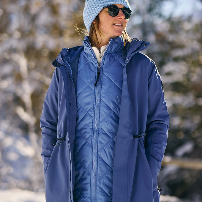 Cove Womens 3in1 Jacket - Blue Stone