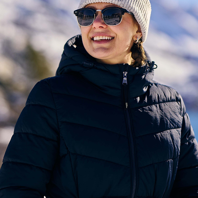 Orton Womens Padded Parka - Black
