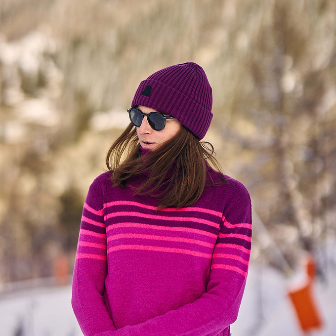 Jesmin Womens Knitted Jumper - Purple Berry
