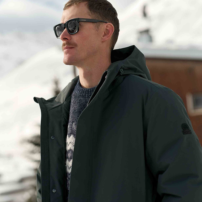 Aksel Mens Waterproof Insulated Parka - Racing Green