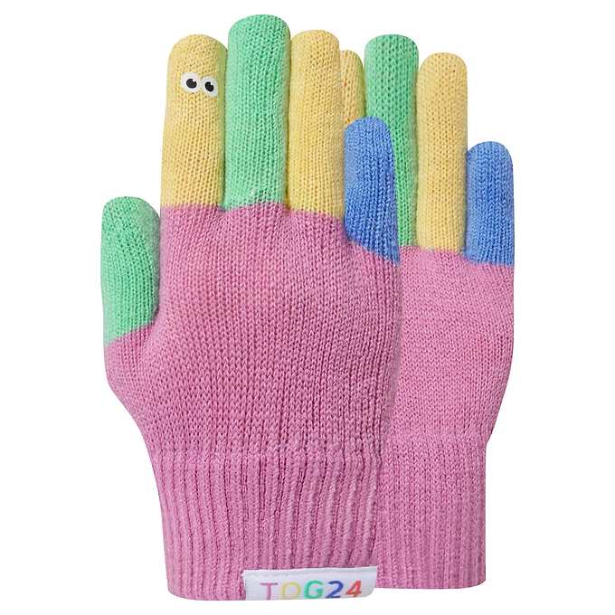 Adal Kids Shaun the Sheep Knit Gloves - Piglet Pink