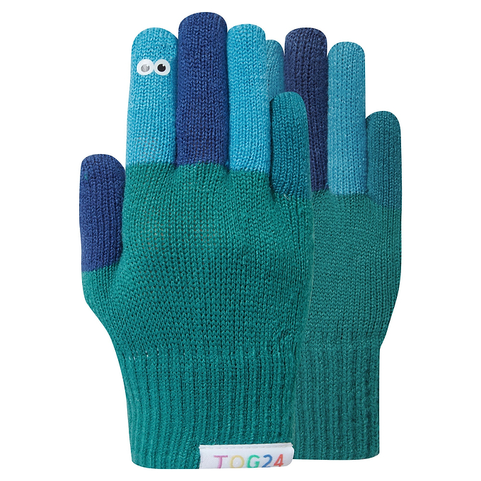 Adal Kids Shaun the Sheep Knit Gloves - Jungle Green