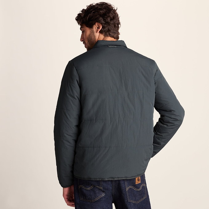 Adamson Mens Shower Resistant Insulated Shacket - Deep Slate