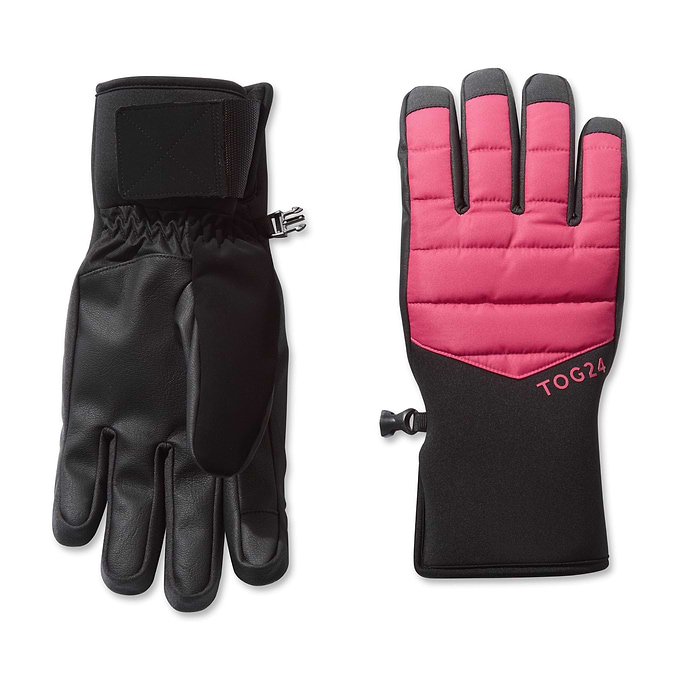 Adventure Ski Gloves - Dark Pink