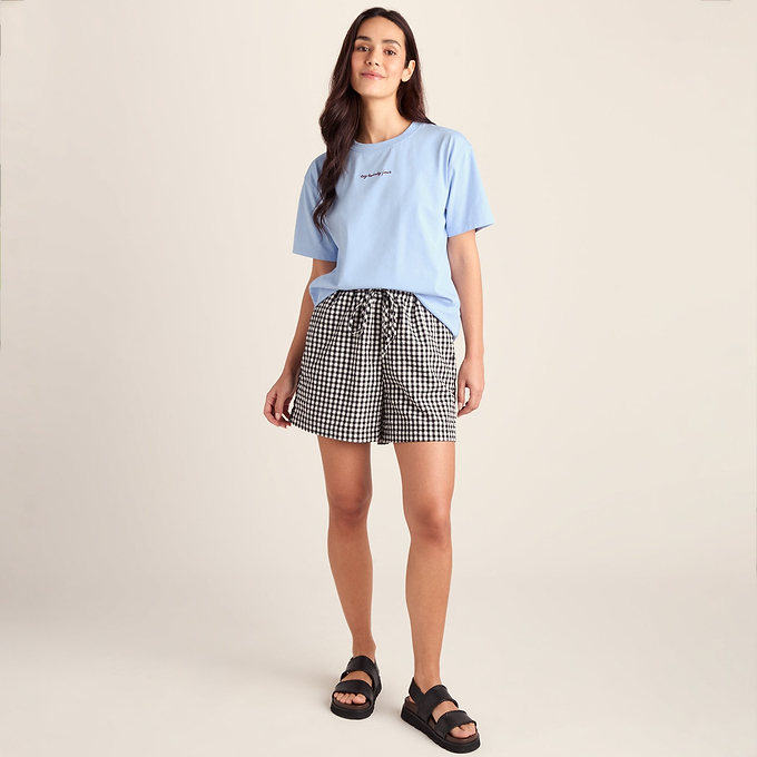 Agnes Womens Relaxed Fit Supersoft Premium T-Shirt - Ash Blue