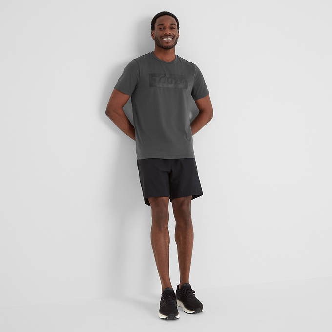 Airwell Mens Tech Short Sleeve Top - Soot Grey