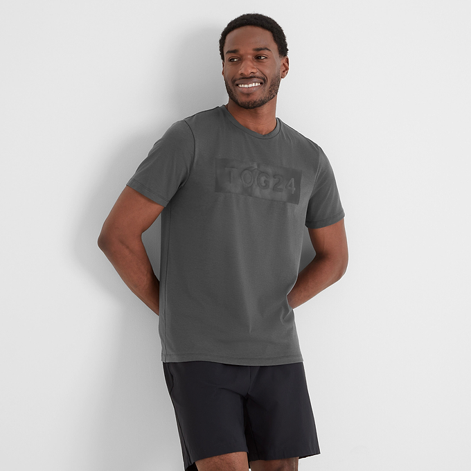 Airwell Mens Tech Short Sleeve Top - Soot Grey