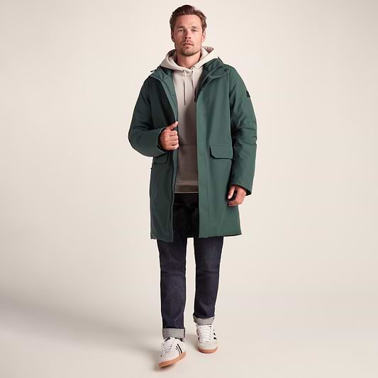 Aksel Mens Waterproof Insulated Parka - Racing Green