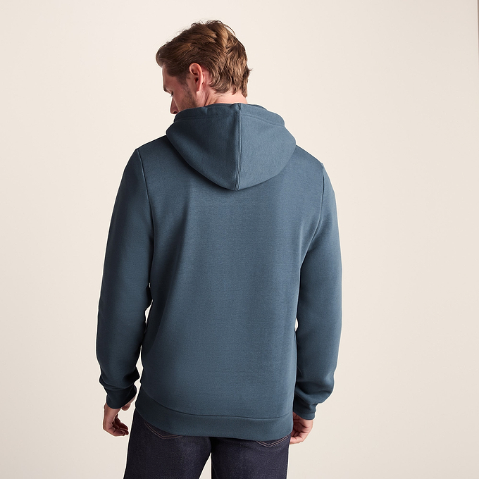 Alden Mens Zip Hoody - Arctic Blue