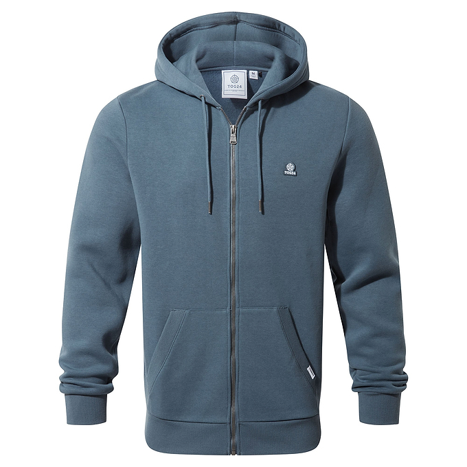 Alden Mens Zip Hoody - Arctic Blue