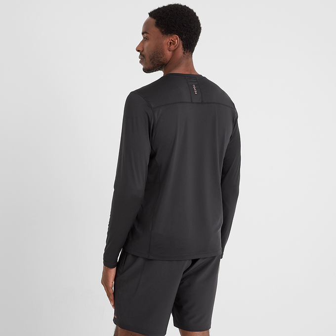 Aller Mens Tech Long Sleeve Top - Black