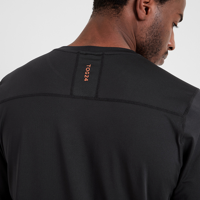 Aller Mens Tech Long Sleeve Top - Black