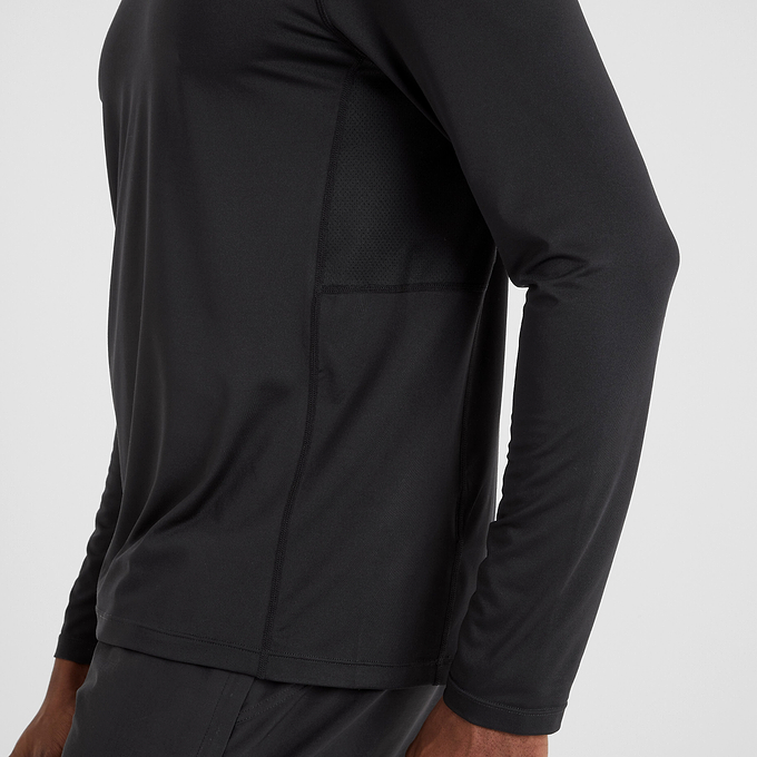 Aller Mens Tech Long Sleeve Top - Black