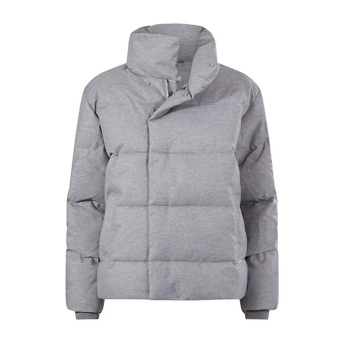 Allitt Womens Short Insulated Padded Jacket - Ice Grey Melange