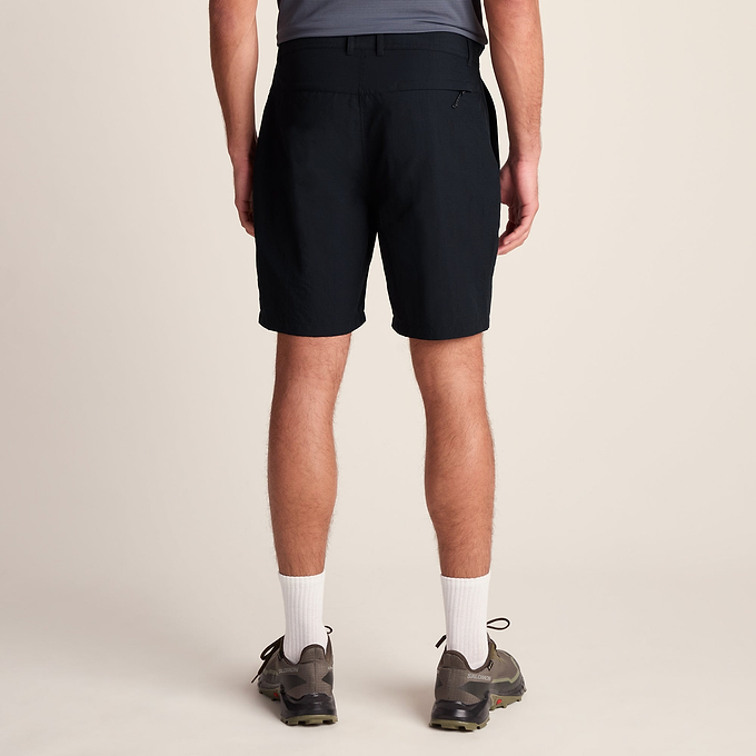 Amble Mens Lightweight Ripstop Performance Shorts - Black