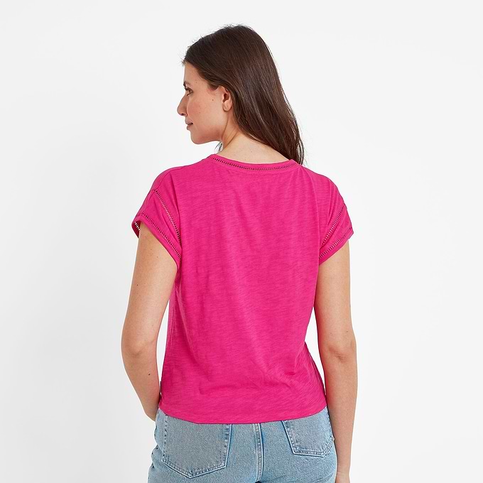Andrea Womens T-Shirt - Hibiscus Pink
