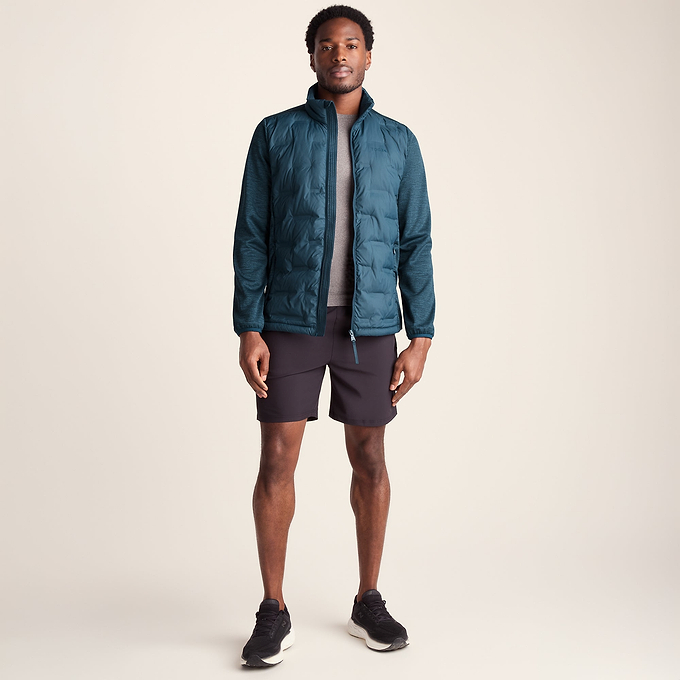 Anick Mens Lightweight Insulated Hybrid Jacket - Inky Blue