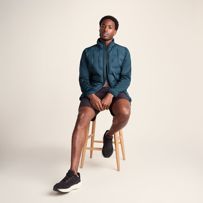 Anick Mens Lightweight Insulated Hybrid Jacket - Inky Blue