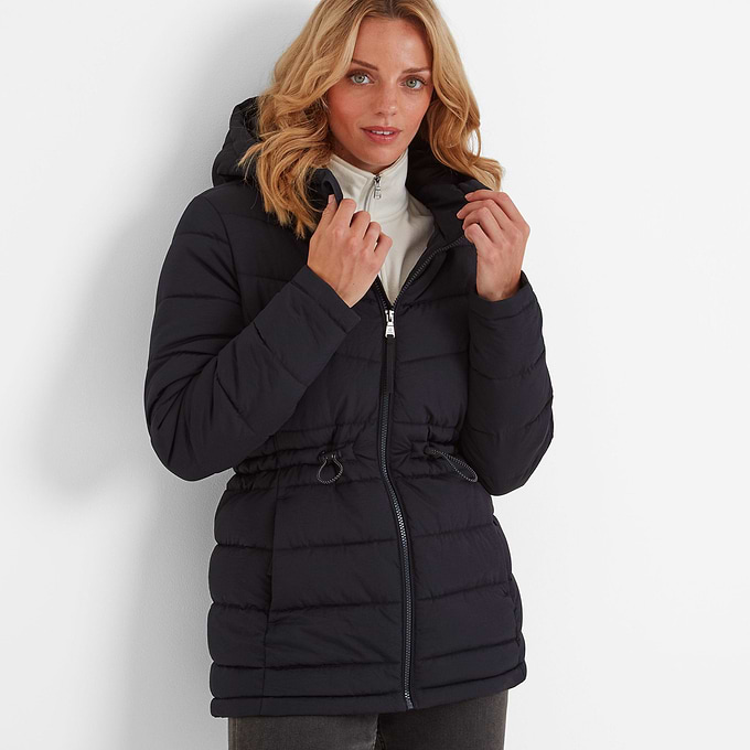 Anthorn Womens Padded Parka Black - Main Image