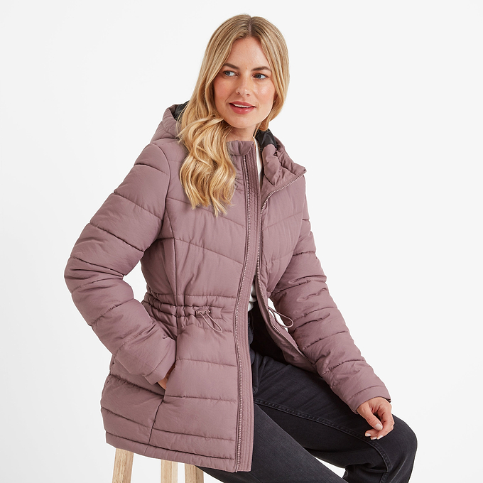 Anthorn Womens Padded Parka - Mauve