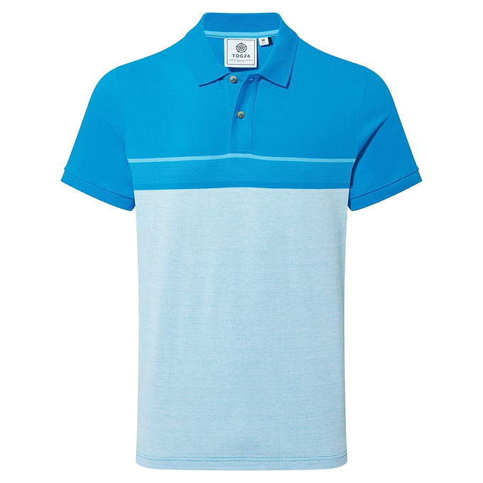 Anwick Mens Polo Shirt - Tropical Blue