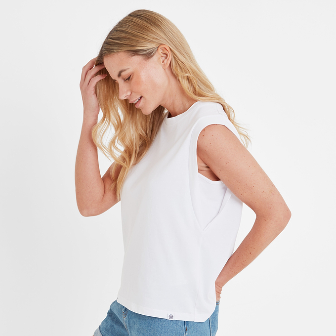April Womens Vest - Optic White