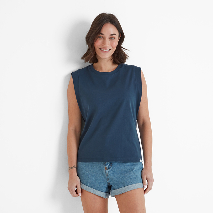 April Womens Vest - Dark Denim